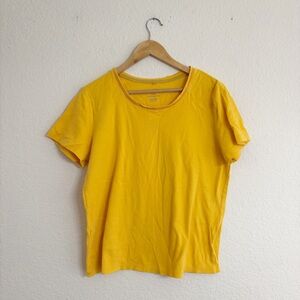 White Stag Yellow Fitted Short Sleeve Tee